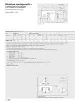 Miniature carriage units - corrosion-resistant - with cylindrical roller flat cages (MAI 77) - 18