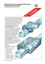 Miniature linear recirculating ball bearing and guideway assemblies (MAI 81) - 1