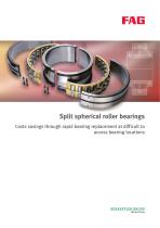 Split spherical roller bearings Costs savings through rapid bearing replacement at difficult to access bearing locations - 1