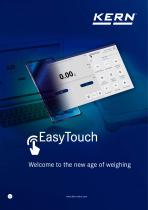 KERN EasyTouch software - Welcome to the new age of weighing