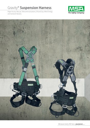 Gravity Suspension Harness - Mine Safety Appliances Company - PDF