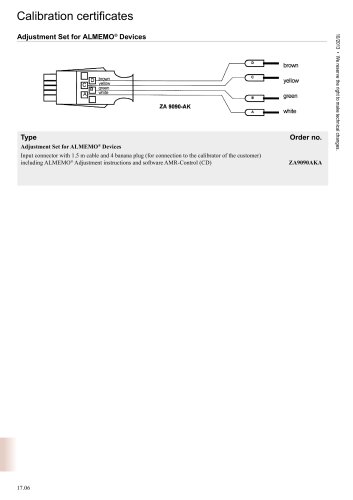 Adjustment Set for ALMEMO ®  Devices