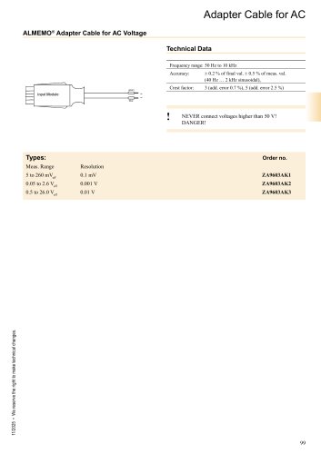 ALMEMO® Connector for AC