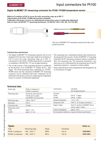 ALMEMO® Connector for Pt100