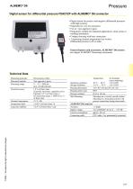 Digital sensor for differential pressure FDAD12P-1