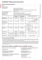 General technical specifications of the ALMEMO® Measuring Instruments -3