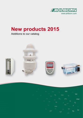 New products 2015 Additions to our catalog