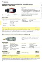 Pressure measuring connector -1