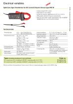 Split-Core Type Transformer for DC Current 