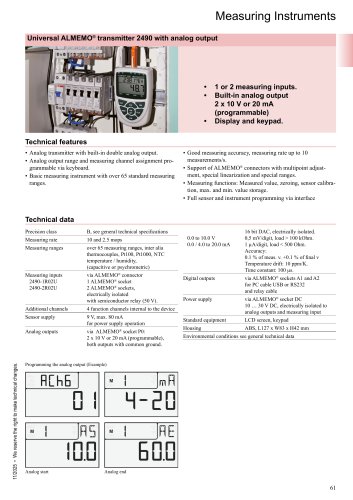 Transmitter ALMEMO® 2490-english