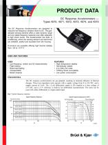 DC Response Accelerometers — Types 4570, 4571, 4572, 4573, 4574, and 4575 - 1