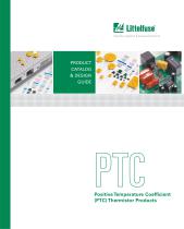 Littelfuse POLYFUSE® Positive Temperature Coefficient (PTC) Thermistor Product Catalog - 1