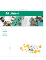 Littelfuse Polyfuse PTC Selection Guide - 1