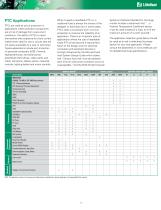 Littelfuse Polyfuse PTC Selection Guide - 4