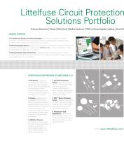 Littelfuse Varistors Circuit Protection Products Catalog - 2