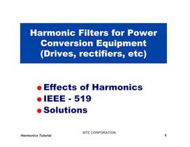 Harmonic Filter Tutorial - 1