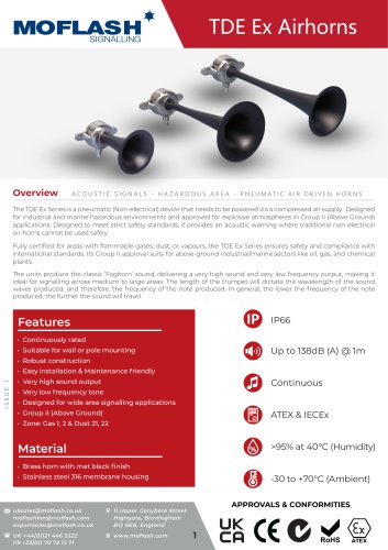 Datasheet - Air Horn TDE(Ex)