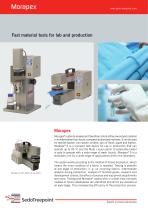 Fast material tests for lab and production-1