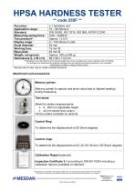 HPSA HARDNESS TESTER-3