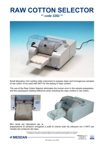 RAW COTTON SELECTOR