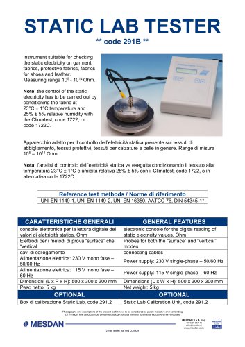 STATIC LAB TESTER