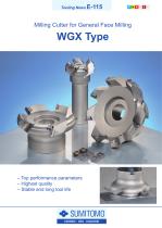 WGX Type Milling Cutter for General Face Milling-1