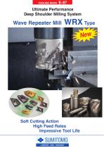 The WRX Wave repeater end milling system features AXMT style inserts vertically mounted-1