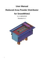 User Manual Reduced Area Powder Distributor-1