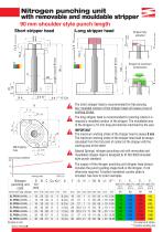 Nitrogen punching unitwith removable and mouldable stripper-2