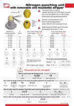 Nitrogen punching unitwith removable and mouldable stripper-5
