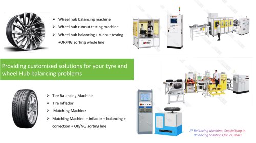 Balancing machine series for the auto parts industry