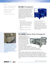 RJ-225 and RJ225HD Stationary Compactors Brochure - 2