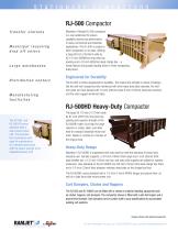 RJ-500 & RJ-500HP Stationary Compactors Brochure - 2