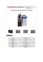 Catalog for Chain Laser Welding Machine-1