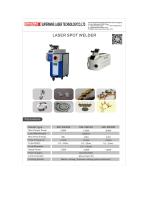 Catalog for laser spot welder-1