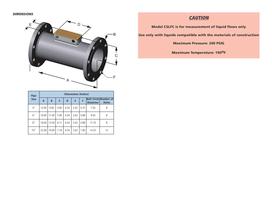 Clark Sonic Series CSLFC Carbon Steel Ultrasonic Liquid Flow Transmitter Manual  -5
