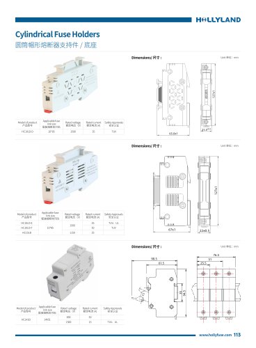 Fuse Holder for 10x85mm fuse