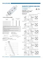 PV FUSE NH2XLPV-F 1500V DC 160A-350A-1