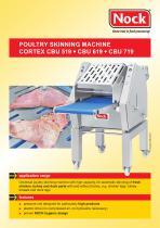 Poultry skinning machine CBU-1