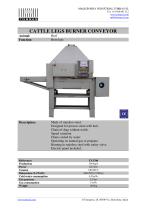 CATTLE LEGS BURNER CONVEYOR - 1