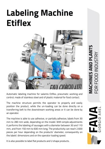 Labeling Machine Etiflex