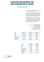 DESALTING AND WASHING LINE LOW CONSUMPTION OF WATER-2