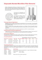 Disposable Bonded Microfibre Filter Elements - 1