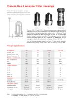 Process Gas & Analyser Filter Housings - 1