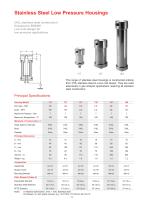 Stainless Steel Low Pressure Housings - 1