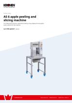 AS 6 apple peeling and slicing machine