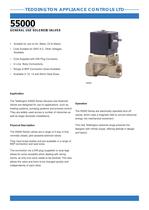 55000 General Solenoid Range, 2 Way Pilot Assisted, Normally Closed. - 1