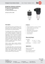 Superior pressure sensors - 1