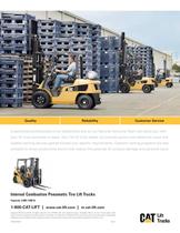 3,000-7,000 lb Capacity Internal Combustion Pneumatic Tire - 14