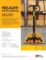 5,500 Lb. Capacity Pallet Jack - Cat Lift Trucks - Pdf Catalogs 